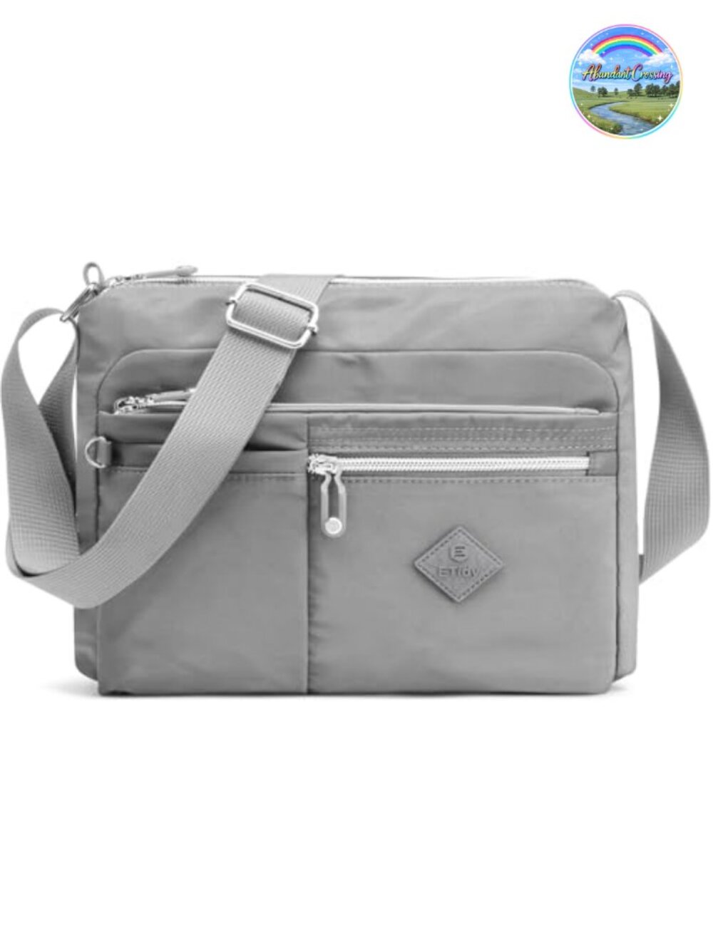 ETidy Polyester Crossbody Bag Lightweight Waterproof Casual Travel Satchel